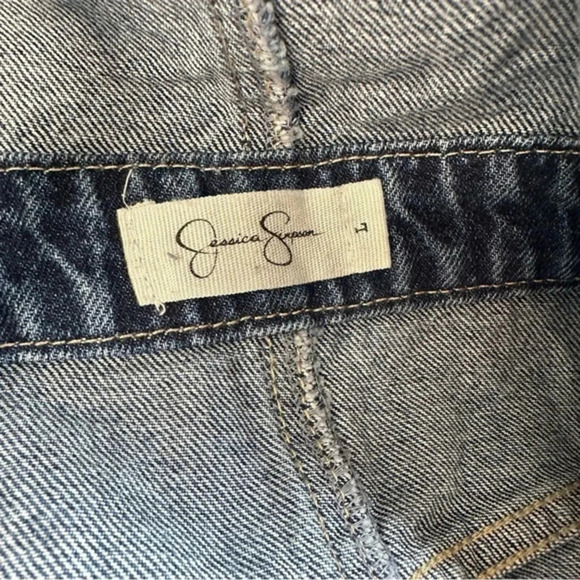 Jessica Simpson L trendy jean‎ overall mini skirt - Picture 6 of 6